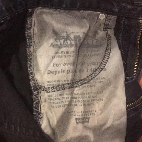 Levi’s 510 28W 32L Dark Wash Jeans - Picture 4 of 6